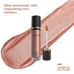 POLLIAM Lip Metallic , Hydrating Lip Gloss with Hyaluronic Acid