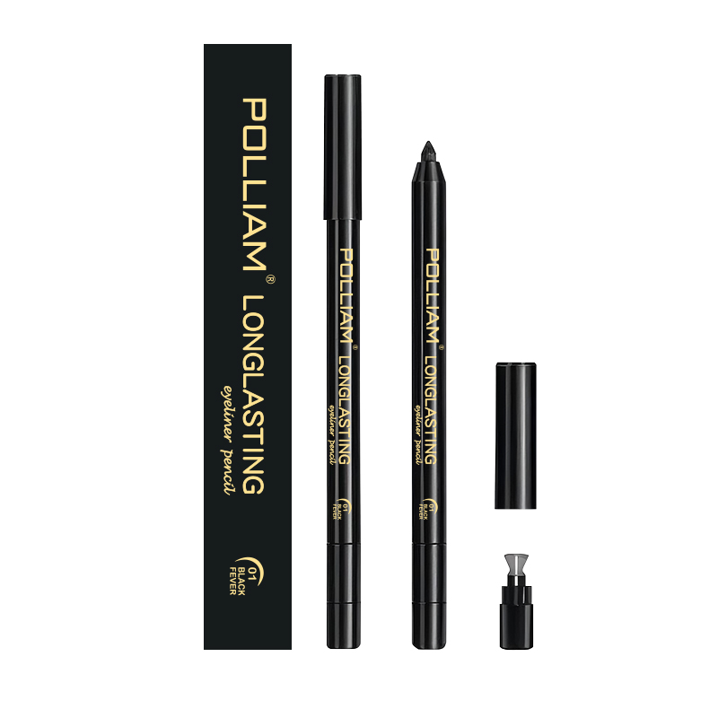 POLLIAM Pencil Waterproof Eyeliner | Smudge-Proof | Eye Makeup With Built-In Sharpene