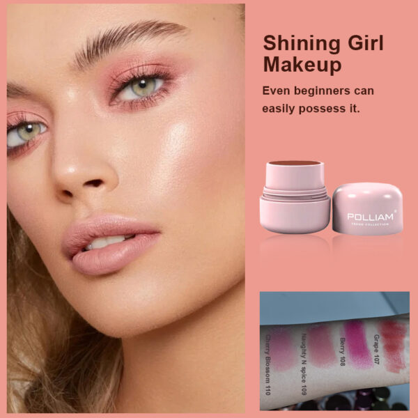 POLLIAM Cream Blush | Buildable Blush Stick | Matte and Dewy Finish #Cherry Blossom 110 2 POLLIAM Cream Blush | Buildable Blush Stick | Matte and Dewy Finish #Cherry Blossom 110