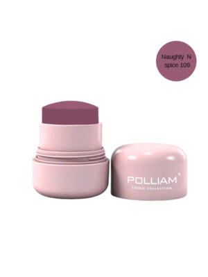 POLLIAM Cream Blush | Buildable Blush Stick | Matte and Dewy Finish #Naughty Spice 109