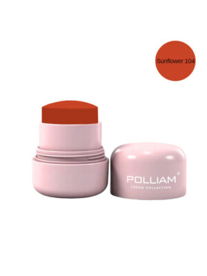 POLLIAM Cream Blush | Buildable Blush Stick | Matte and Dewy Finish #Sunflower 104