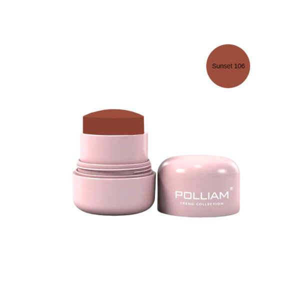 POLLIAM Cream Blush | Buildable Blush Stick | Matte and Dewy Finish #Sunset 106 1 POLLIAM Cream Blush | Buildable Blush Stick | Matte and Dewy Finish #Sunset 106