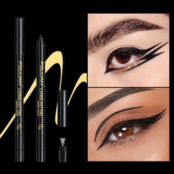 POLLIAM Pencil Waterproof Eyeliner | Smudge-Proof | Eye Makeup With Built-In Sharpene 4 POLLIAM Pencil Waterproof Eyeliner | Smudge-Proof | Eye Makeup With Built-In Sharpene
