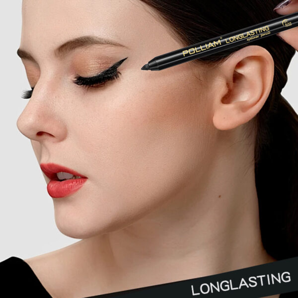 POLLIAM Pencil Waterproof Eyeliner | Smudge-Proof | Eye Makeup With Built-In Sharpene 3 POLLIAM Pencil Waterproof Eyeliner | Smudge-Proof | Eye Makeup With Built-In Sharpene