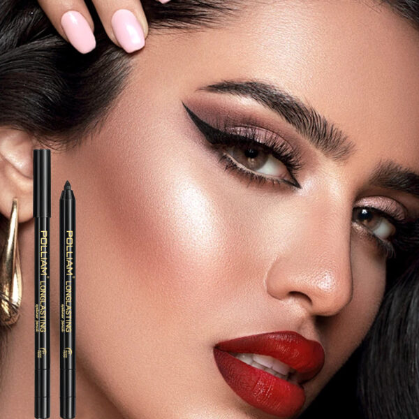 POLLIAM Pencil Waterproof Eyeliner | Smudge-Proof | Eye Makeup With Built-In Sharpene 2 POLLIAM Pencil Waterproof Eyeliner | Smudge-Proof | Eye Makeup With Built-In Sharpene