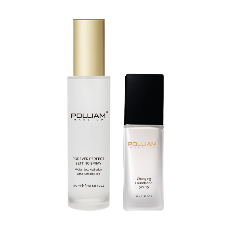 Best Changing Foundation 58 POLLIAM Glow Getter Radiance Duo(Changing Foundation + Dewy Setting Spray)